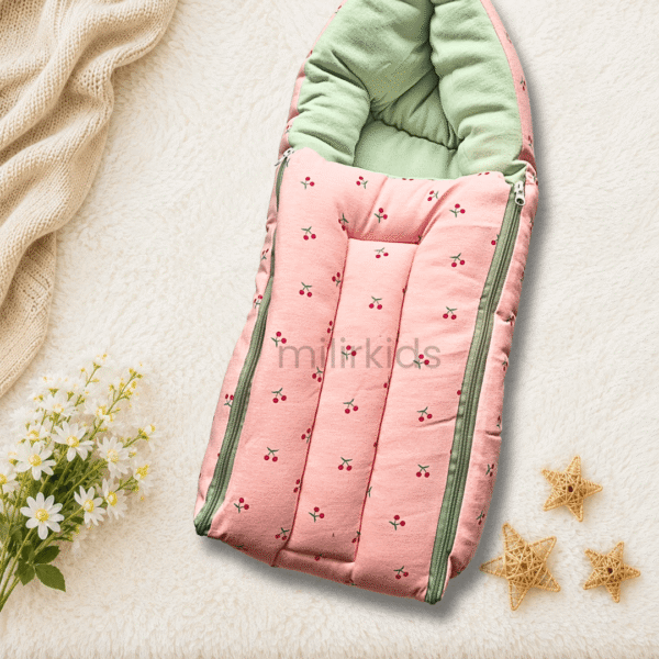 Cherry blossom baby carry nest for newborn soft and travel friendly