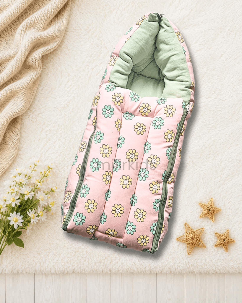 Daisy garden baby carry nest for newborn soft and travel friendly