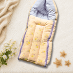 Floral peach baby carry nest for newborn soft and travel friendly
