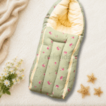 Mint blossoms baby carry nest for newborn soft and travel friendly