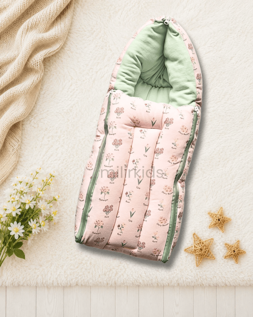 Tiny blossoms baby carry nest for newborn soft and travel friendly