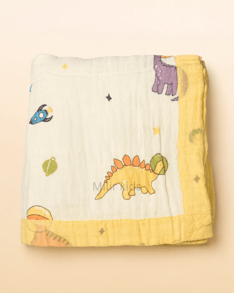Baby Muslin Blanket – Dino Explorer