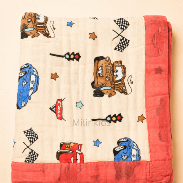 Baby Muslin Blanket – Little Racer