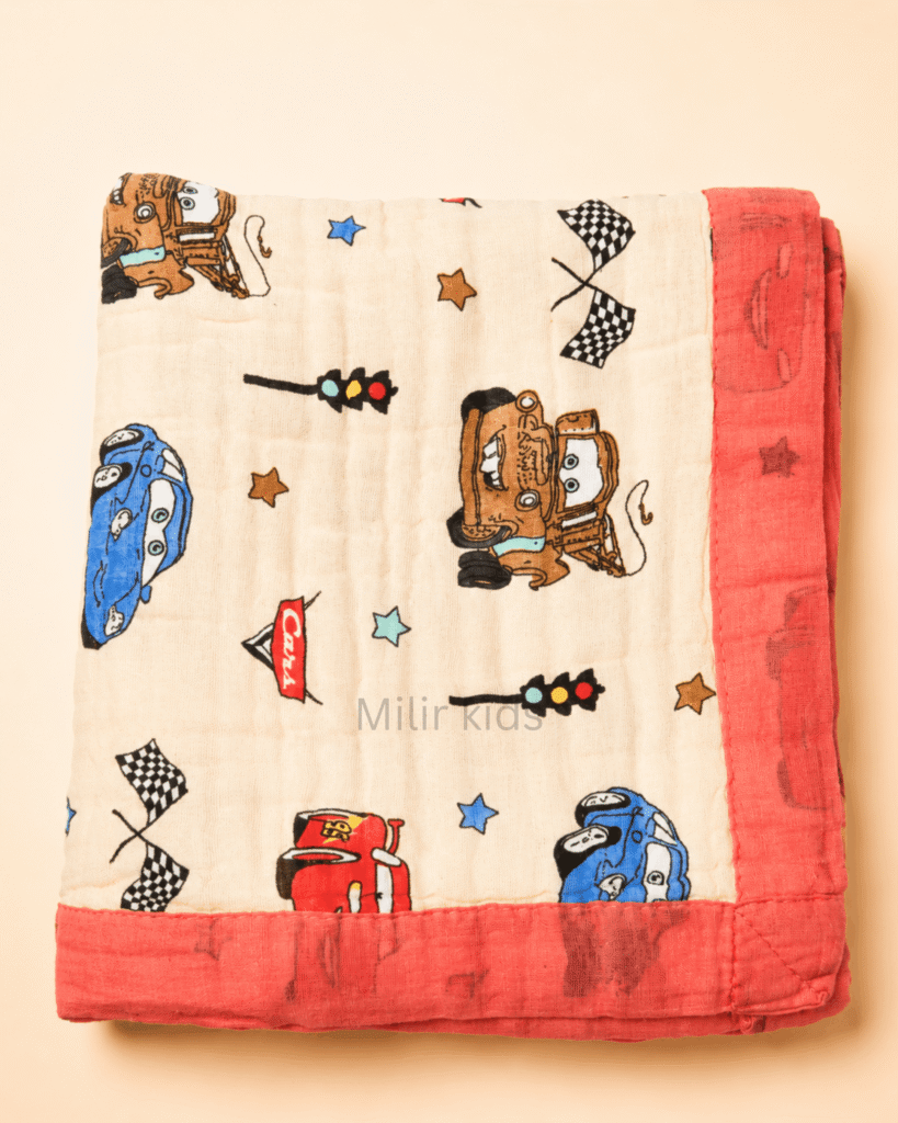 Baby Muslin Blanket – Little Racer