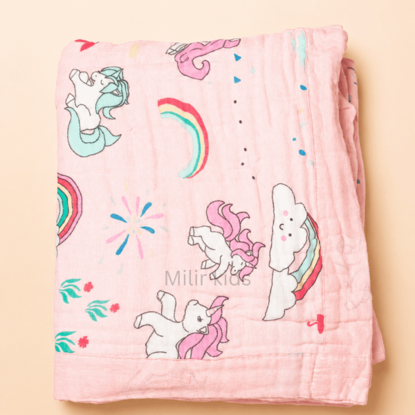 Baby Muslin Blanket – Magical Unicorn