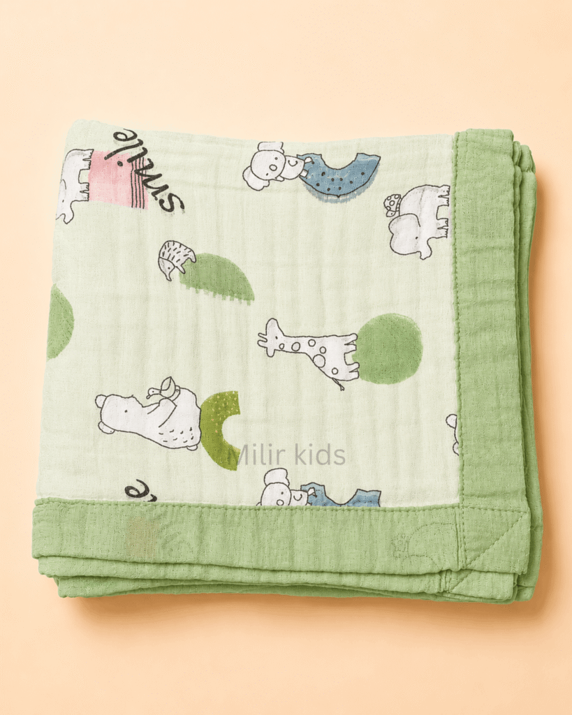 Baby Muslin Blanket – Woodland Friends