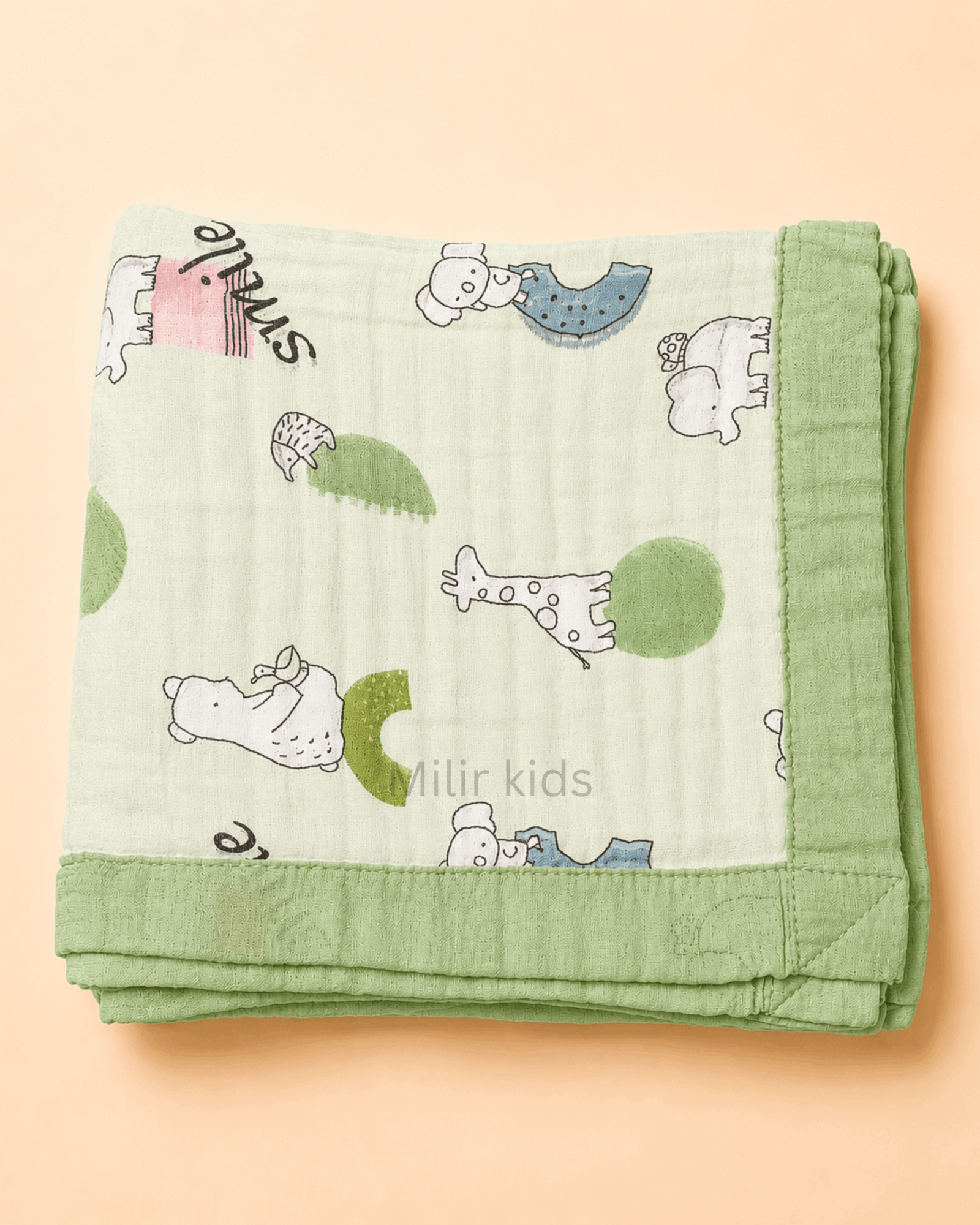Baby Muslin Blanket – Woodland Friends
