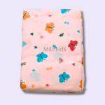 Pink colour Cotton cradle cloth 3.5m stitched with butterflies print