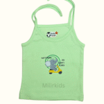 Mint Green Cotton Knot Jabla with Elephant Scooter Print for Baby