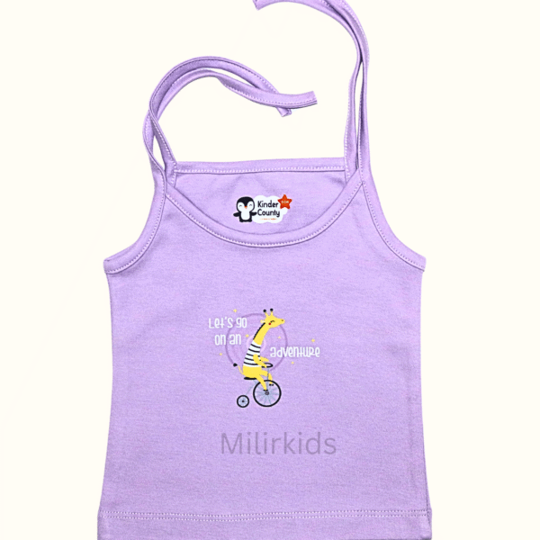 Lavender Cotton Knot Jabla with Giraffe Cycle Print for Baby