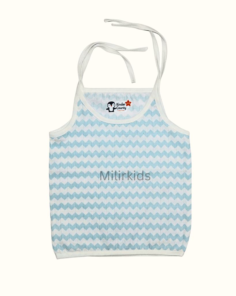 Muslin top knot jabla sky blue