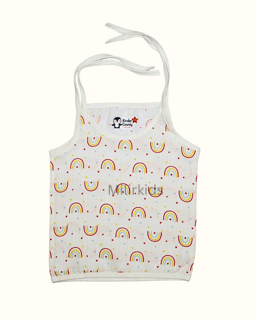 Muslin top knot jabla rainbow