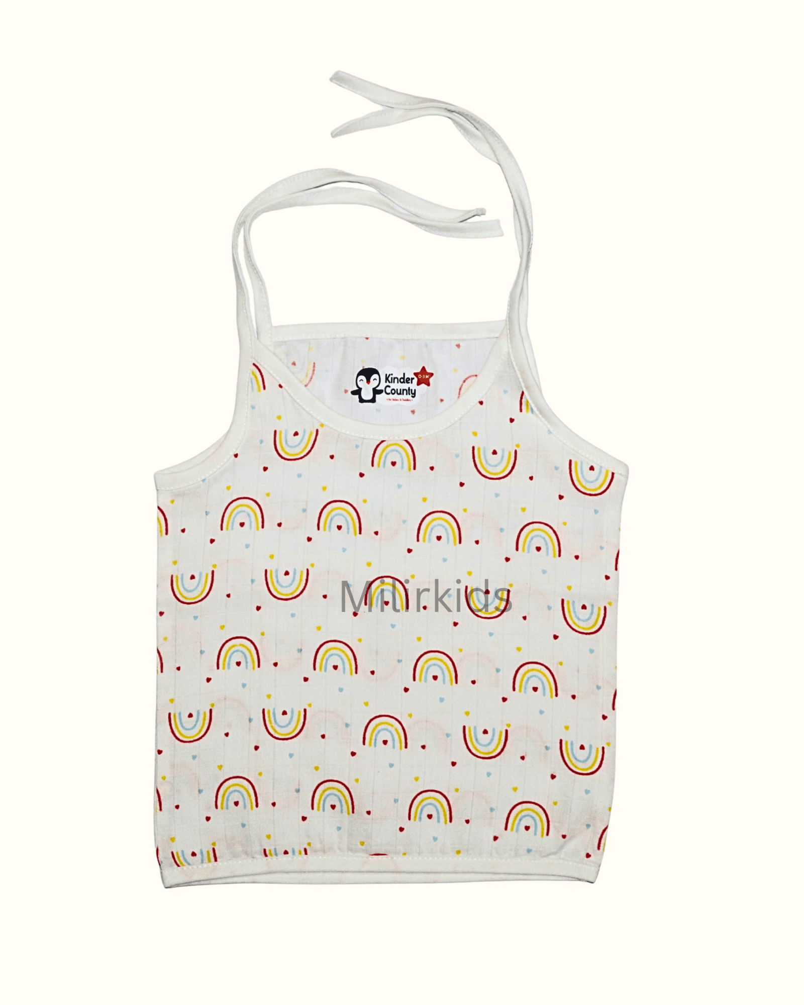 Muslin top knot jabla rainbow