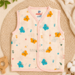 Baby Muslin Jabla Butterfly Garden Print 100% Cotton Newborn Vest