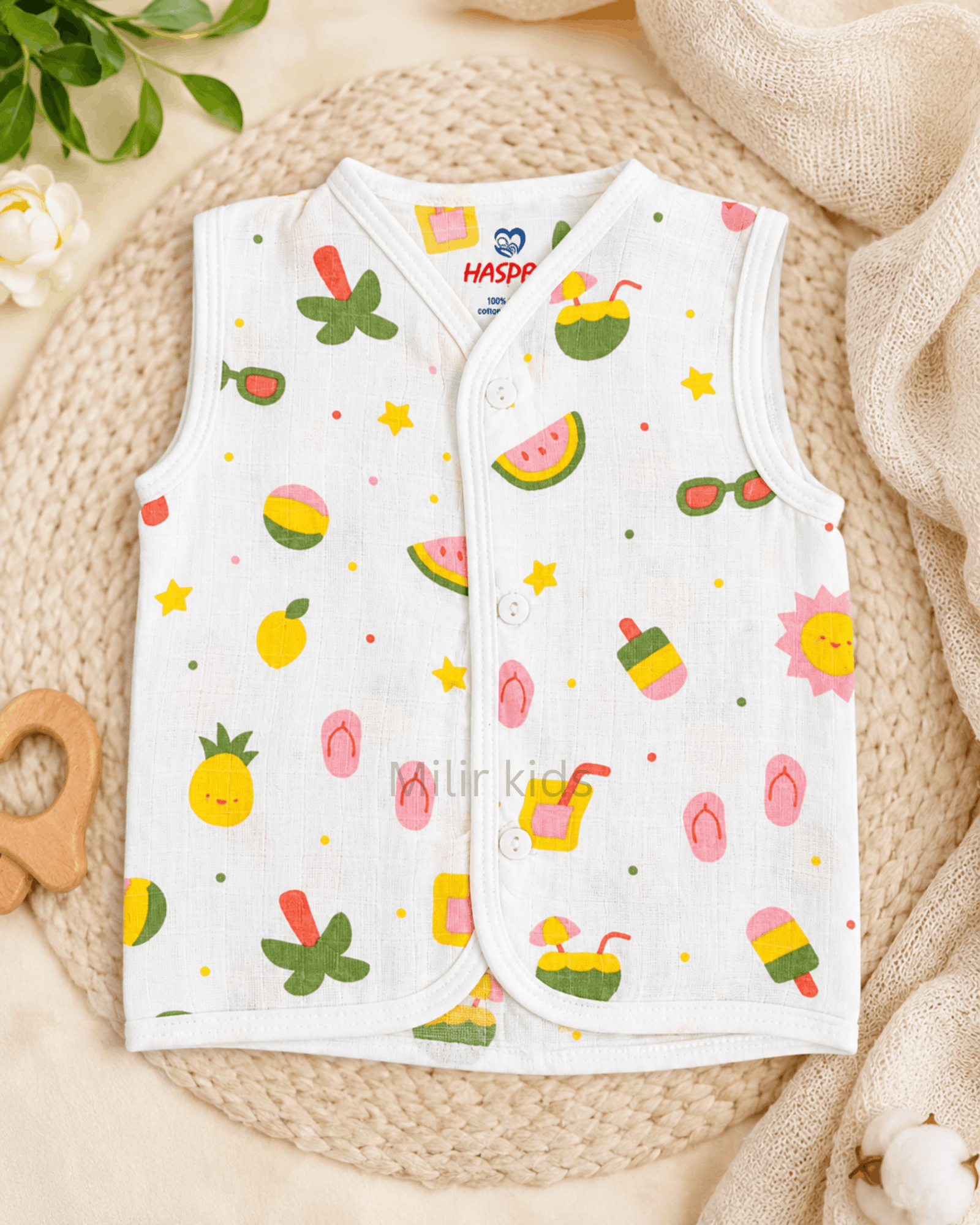 baby-muslin-jabla-summer-fun Baby Muslin Jabla Summer Fun Print 100% Cotton Newborn Vest