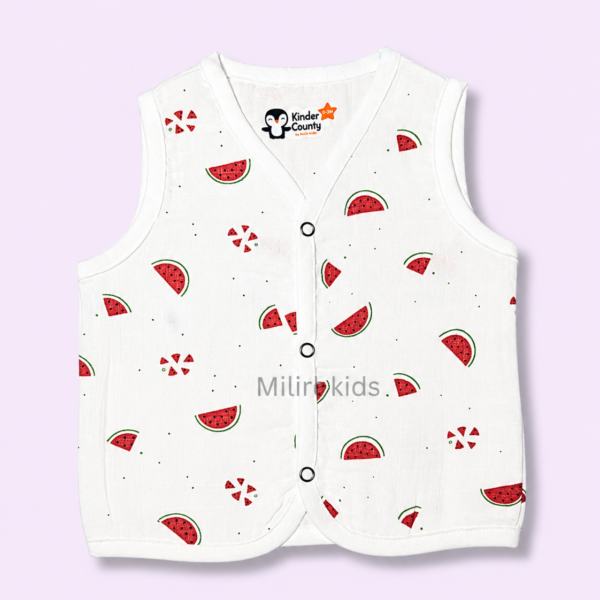 100% Cotton Muslin Baby Jabla Watermelon Delight Print for Babies