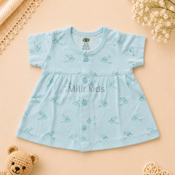 cotton baby dress for newborn girls | Soft breathable infant dress | Milir Kids