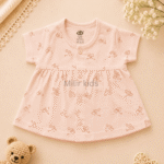 cotton baby dress for newborn girls | Soft breathable infant dress | Milir Kids