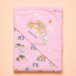 Light Pink safari hooded towel