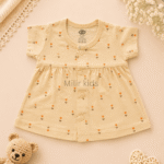 cotton baby dress for newborn girls | Soft breathable infant dress | Milir Kids