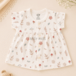 cotton baby dress for newborn girls | Soft breathable infant dress | Milir Kids