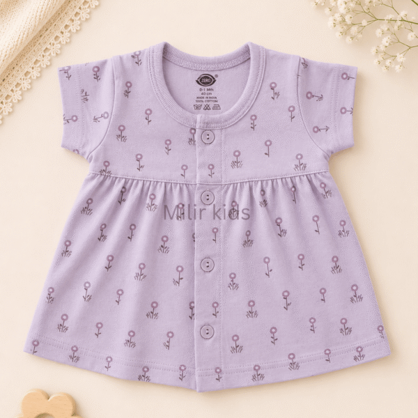 cotton baby dress for newborn girls | Soft breathable infant dress | Milir Kids