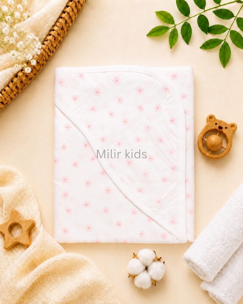 muslin-hooded-towel-pink-flower