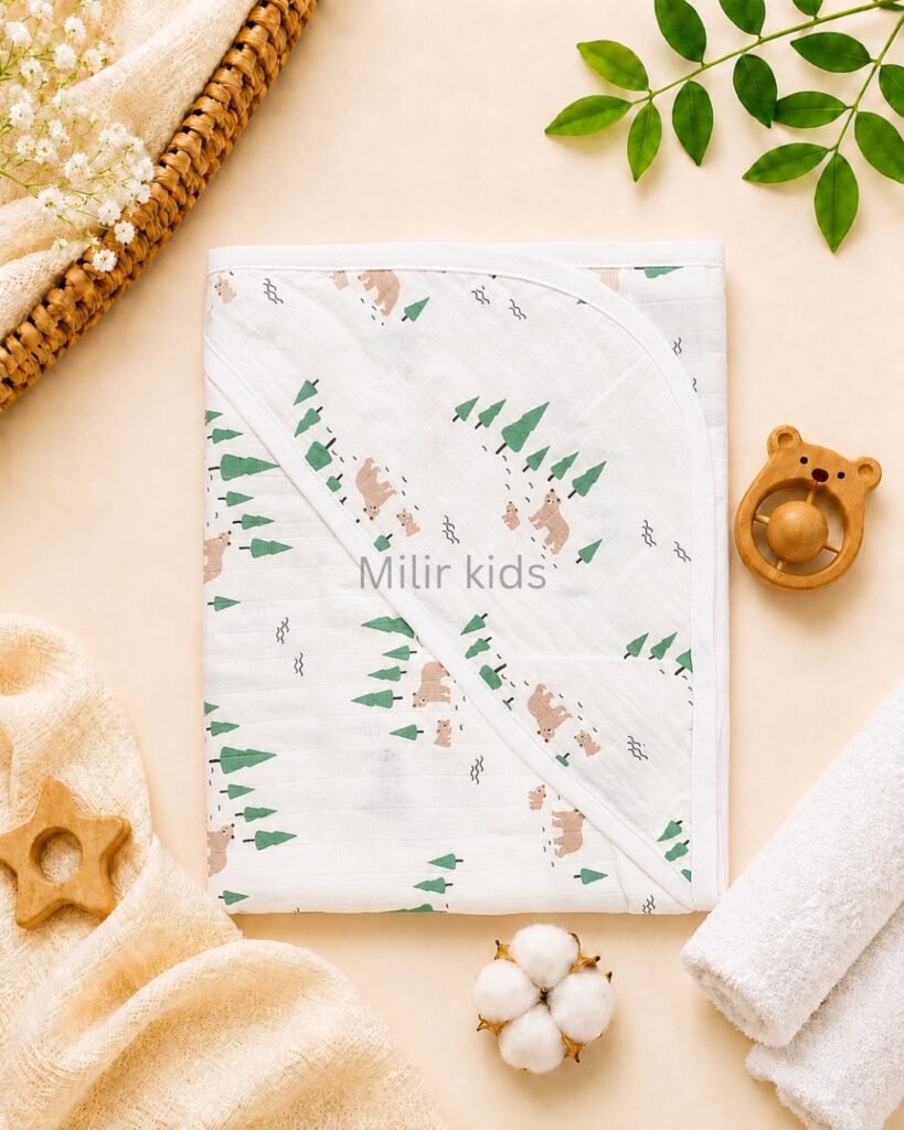 muslin-hooded-towel-trees-and-bear
