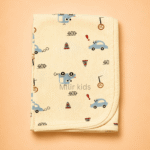 Premium cotton baby blanket with soft printed design for newborn babies and infants
