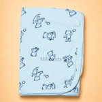 Premium cotton baby blanket with soft printed design for newborn babies and infants