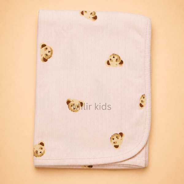 Premium cotton baby blanket with soft printed design for newborn babies and infants