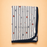 Premium cotton baby blanket with soft printed design for newborn babies and infants