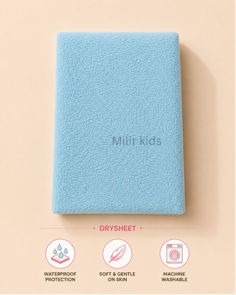 Baby waterproof drysheet soft reusable washable bed protector for newborns and infants