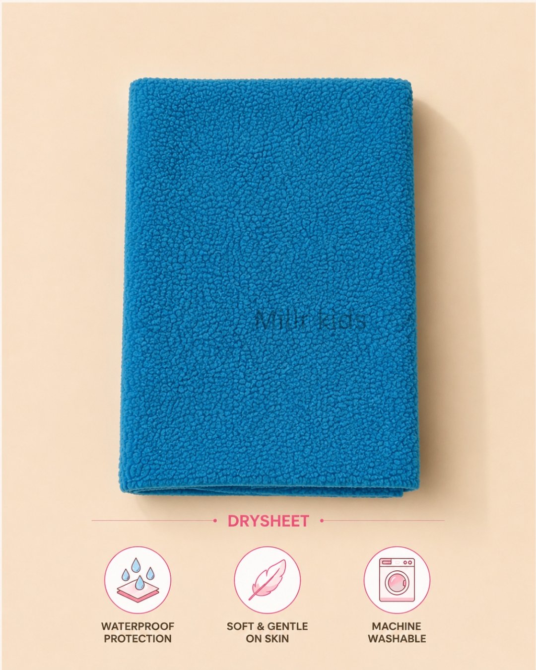 baby-drysheet-small-cyan Baby waterproof drysheet soft reusable washable bed protector for newborns and infants