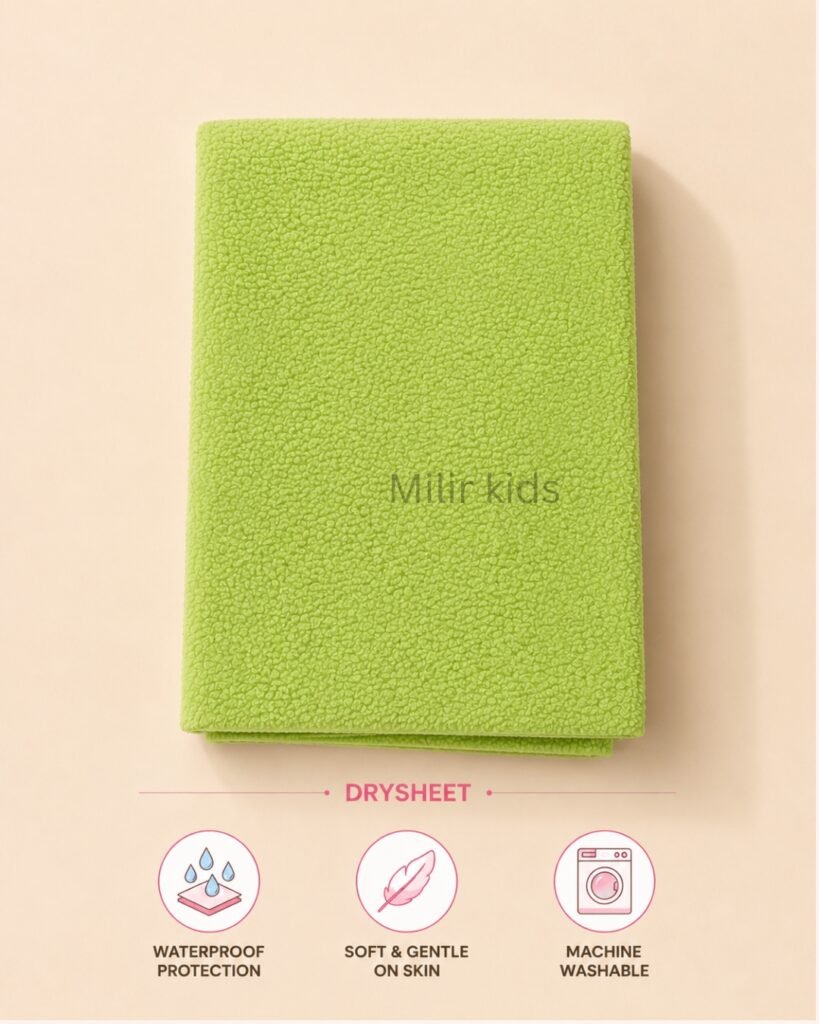 Baby waterproof drysheet soft reusable washable bed protector for newborns and infants