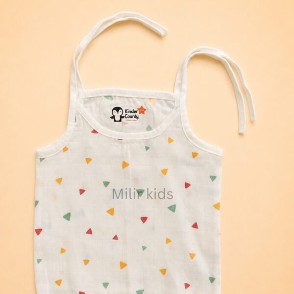 premium muslin tie-up jabla for newborn baby made from soft breathable cotton fabric