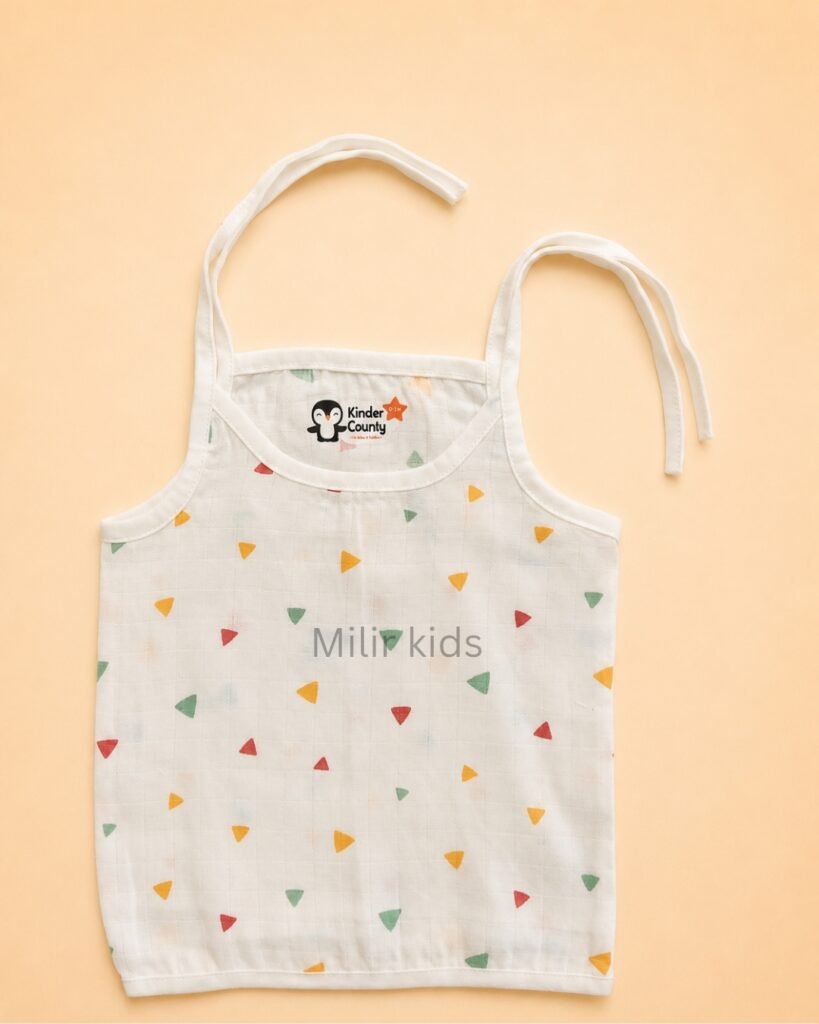 premium muslin tie-up jabla for newborn baby made from soft breathable cotton fabric