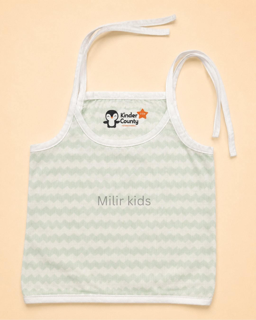 premium muslin tie-up jabla for newborn baby made from soft breathable cotton fabric