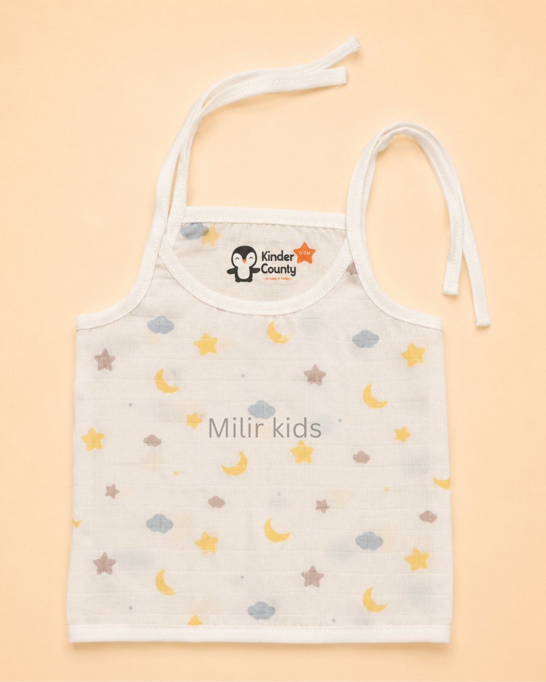premium muslin tie-up jabla for newborn baby made from soft breathable cotton fabric