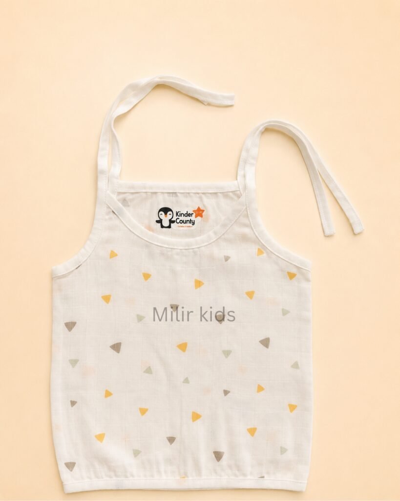 premium muslin tie-up jabla for newborn baby made from soft breathable cotton fabric
