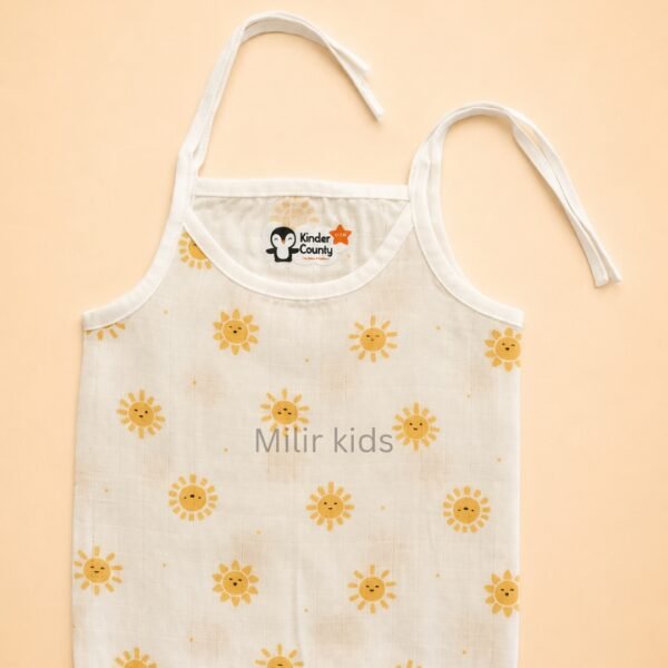 premium muslin tie-up jabla for newborn baby made from soft breathable cotton fabric