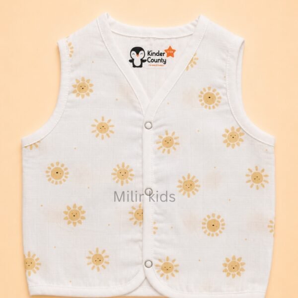 100% Cotton Muslin Baby Jabla Sun print for Babies