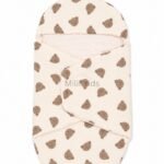 Premium muslin baby wrapper with hood made from ultra-soft breathable muslin fabric for newborn babies.